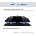 Parasol invertido de parasol inverso a rayas de calidad superior para al aire libre